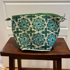 Cinda B XL Cosmetic Bag in Verde Bonita